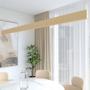 Lámpara lineal techo colgante marfíl 0,5 metros 2700k luz cálida