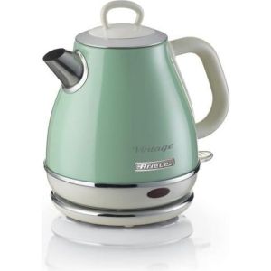 Chaleira vintage 1l verde - ariete - 1630 watt - metal - fundição sem fio -