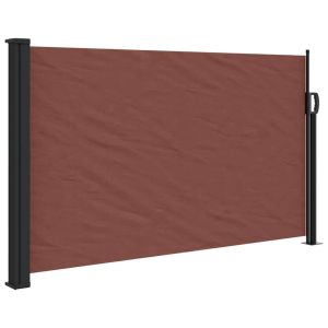 Toldo lateral retrátil 120x500 cm castanho