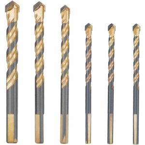 Jogo 6 brocas azulejos vidro 6-12mm cerâmica porcelana tijolo diamante