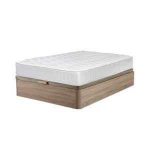 Sommier atenas carvalho 90x190cm + colchão viscoelástico top de 28cm