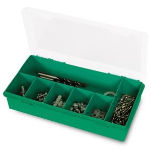 Caixa de armazenamento - tayg - 240 x 140 x 54 mm - 7 compartimentos - plás