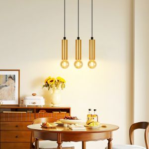 Nettlife luminária de pendurar E27 preto e dourado 139.7x46