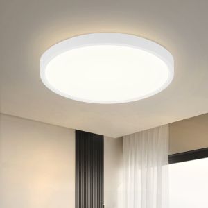 Nettlife redondo LED luz de teto 15w moderno 22cm branco