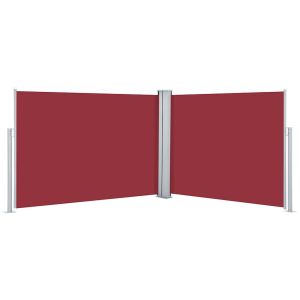 Toldo lateral retrátil 120x1000 cm vermelho
