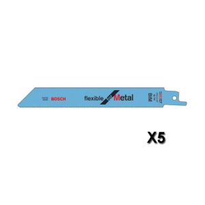 Lâminas de serra alternativa s 922 ef flexíveis para metal - Bosch - 260865