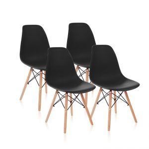 Conjunto de 4 cadeiras tower wood