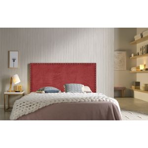 Cabeceira de cama em tecido lily, vermelha, 115