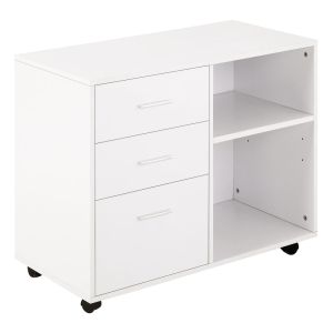 Armário 80cm x 40cm x 65cm painel de partículas color blanco Homcom