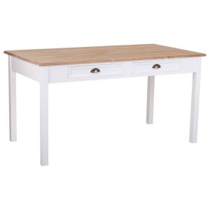 Mesa de madeira branca 150x80x78