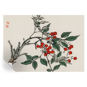 Papel parede adesivo um raminho de frutos silvestres 208x146 tulup