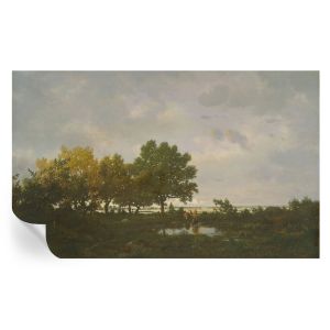 Papel parede adesivo paisagem florestal 416x254 tulup