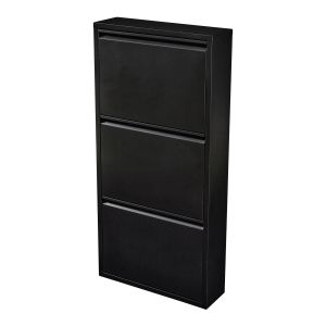 Sapateira aure com 2 portas de batente 96x63x24 cm - branco [en.casa]