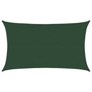 vidaXL toldo de vela hdpe verde oscuro 160 g/m² 5x8 m