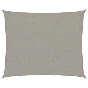 Para-sol estilo vela retangular 160g/m² 2,5x3m pead cinza-claro