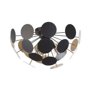 Candeeiro de teto maritsa metal preto