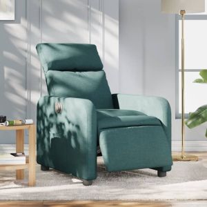 Poltrona elétrica reclinável tecido verde-escuro ewg7635
