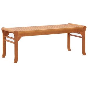 Banco de jardim 2 lugares 120 cm madeira de eucalipto maciça pbk586345