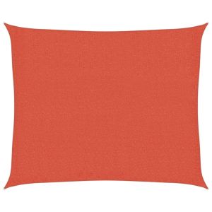 vidaXL toldo de vela hdpe terracota 160 g/m² 2,5x3 m