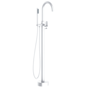 Charme ii columna de suelo mecánica para bañera independiente blanco