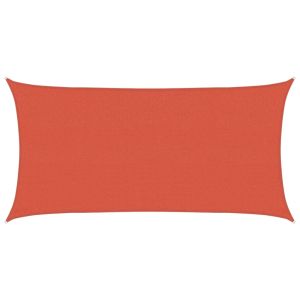 Para-sol estilo vela 160 g/m² 2x4 m pead terracota