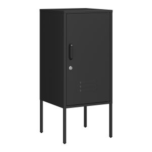 Mesa de cabeceira hausjärvi 82x35x35 cm pega esquerda - preto [en.casa]