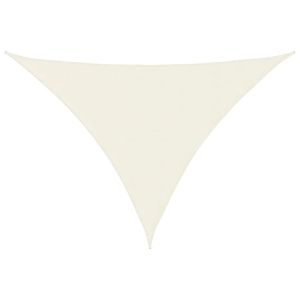 Para-sol estilo vela tecido oxford triangular 5x7x7 m cor creme