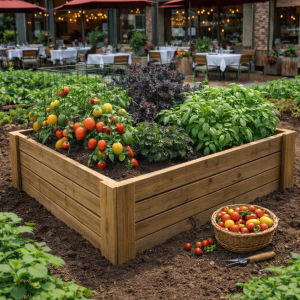 Caixa de cultivo natura 40 cm – horta urbana vidahuerto 120x100x40 cm