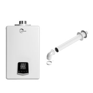 Esquentador a gás ventilado ventosa balnevia basnox sannover 12 l/min butan