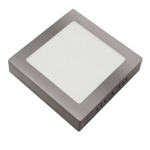 Luminária de superfície gabbro 24w níquel 2160lm 3,5x29x29 cm