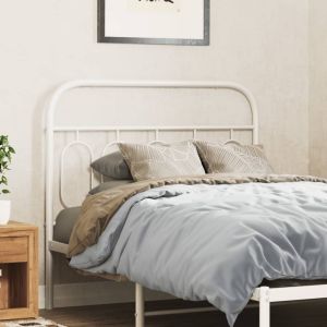 Cabeceira de cama 100 cm metal branco ptob1936