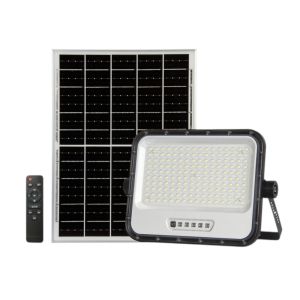 Holofote LED solar de 300 w e 1600 lm. 160 LEDs branco frio 6500 k