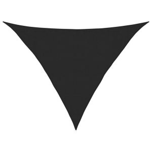 vidaXL toldo de vela hdpe negro 160 g/m² 3,5x3,5x4,9 m