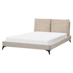 Cama bombazine melle 160 x 200 cm taupe