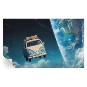 Papel de parede vinílico viagem espacial 416x254 tulup