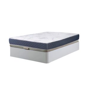 Sommier branco atenas 90x190cm + colchão viscoelástico de 23cm