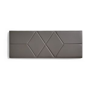 Cabeceira de cama 120 dos rombos polipiel 152x57x5cm gris