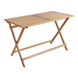 Mesa de jantar madeira de acácia castanho prossedi