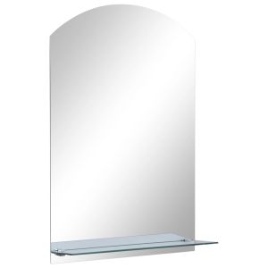 vidaXL espejo de pared con estante de vidrio templado 40x60 cm