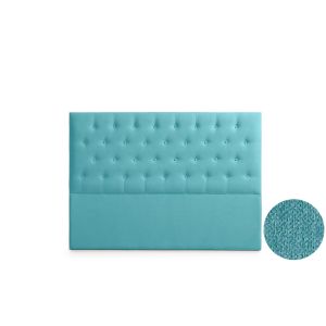 Cabeceira estofada ferrara aqualine 220x120x8 cm - turquesa - moonia