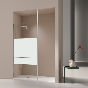 Panel fijo de ducha fresh levante  80-81 cm con decorado