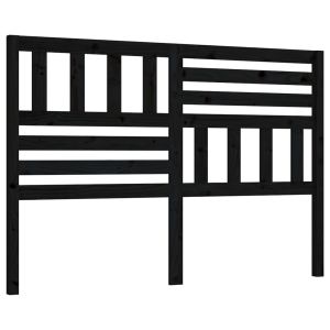vidaXL cabecero de cama madera maciza de pino negro 166x4x100 cm