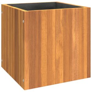vidaXL jardinera de madera maciza de acacia 35x35x35 cm