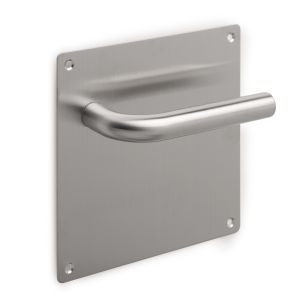Emuca jogo de puxadores com placas 17x17 cm para portas interiores, em