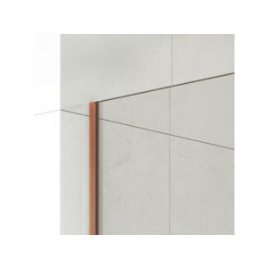Painel fixo de banheira screen 150x85cm cobre frost + braço ajustável