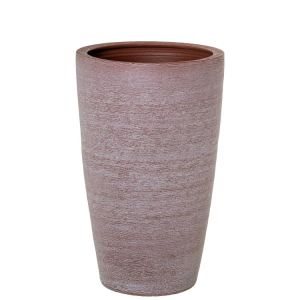 Vaso de cerâmica para flores, 60 cm, cor terracota.
