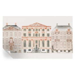 Papel de parede vinílico edifícios clássicos 416x254 tulup