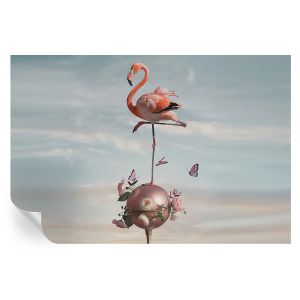 Papel de parede vinílico flamingo elegante 104x152 tulup