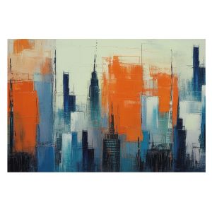 Papel de parede tnt 312x219 cidade abstrata tulup