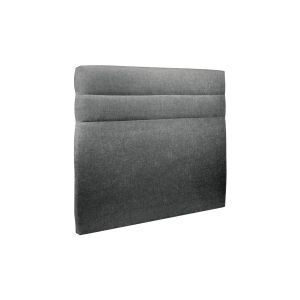 Cabeceira 200 cm lignes - tela fosca tecido cinzento antracite - cinzento a